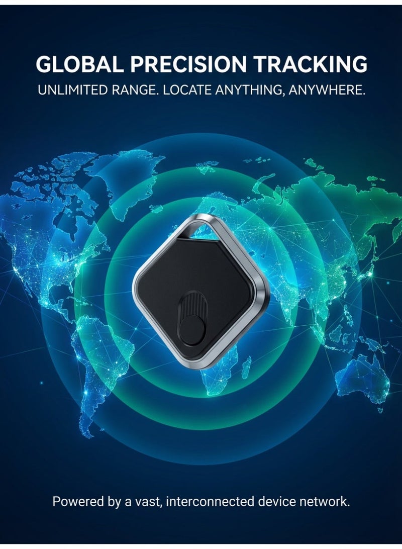 MS MIN Smart Bluetooth Tracker Compatible with Apple Find My, Item Tracker for Keys, Bags & Wallets, Global Tracking via Apple Network, Replaceable Battery - Image 4